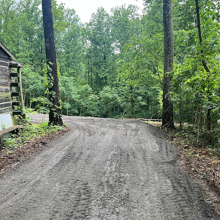 Gravel driveway repair in franklin tn fixing ruts after heavy spring rains