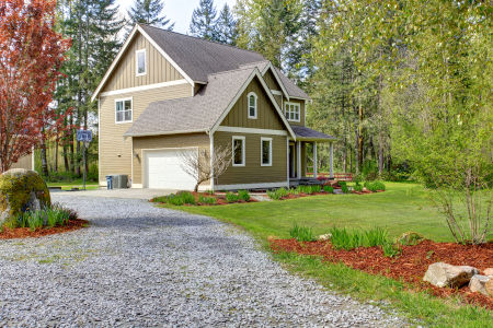 Gravel driveway