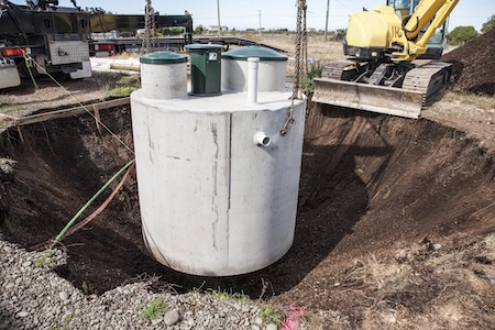 Septic tank installation